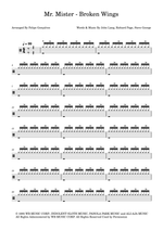 Broken Wings - Mr. Mister drum sheet music