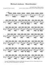 Heartbreaker - Michael Jackson drum sheet music