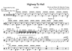 Highway to Hell - AC/DC drum sheet music