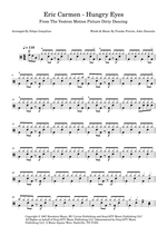 Hungry Eyes - Eric Carmen drum sheet music