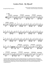 By Myself - Linkin Park drum sheet music