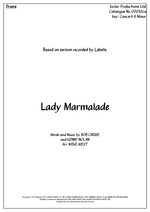 Lady Marmalade - Christina Aguilera, Lil' Kim, Mya & Pink drum sheet music