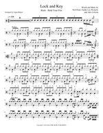 Lock and Key - Rush drum sheet music