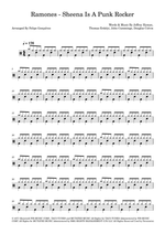 Sheena Is a Punk Rocker - Ramones drum sheet music