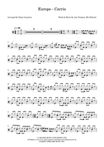 Carrie - Mic Michaeli drum sheet music
