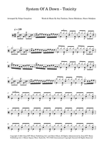 Toxicity - System of a Down drum sheet music