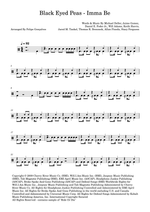 Imma Be - Black Eyed Peas drum sheet music