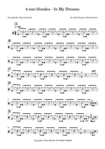 In My Dreams - 4 Non Blondes drum sheet music
