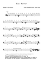 Forever - Kiss drum sheet music