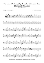 The Family Madrigal (feat. Stephanie Beatriz & Olga Merediz) - Encanto: Movie Cast drum sheet music
