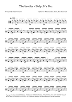 Baby It's You - The Beatles drum sheet music