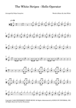 Hello Operator - The White Stripes drum sheet music