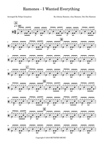 I Wanted Everything - Ramones drum sheet music