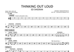Thinking Out Loud - Ed Sheeran drum sheet music