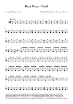 Pearl - Katy Perry drum sheet music