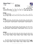 All Star - Smash Mouth drum sheet music