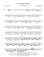Late Night Talking - Harry Styles drum sheet music