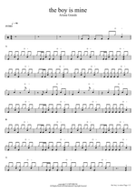 The Boy Is Mine Ariana Grande Full Drum Transcription / Drum Sheet Music SheetMusicDirect D