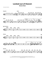 Locked Out of Heaven - Bruno Mars drum sheet music