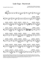 Starstruck (feat. Space Cowboy & Flo Rida) - Lady Gaga drum sheet music