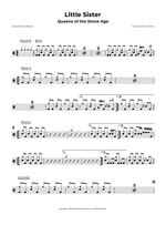Little Sister - Queens of the Stone Age drum sheet music