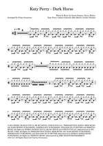 Dark Horse - Katy Perry drum sheet music