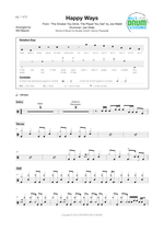 Happy Ways - Joe Walsh drum sheet music