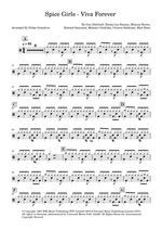Viva Forever - Spice Girls drum sheet music