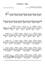 X&Y - Coldplay drum sheet music