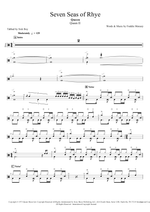 Seven Seas of Rhye - Queen drum sheet music