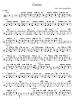 Cinema - Harry Styles drum sheet music
