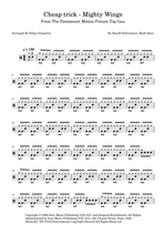 Mighty Wings - Cheap Trick drum sheet music