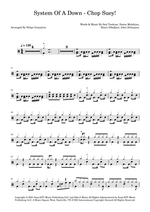 Chop Suey! - System of a Down drum sheet music