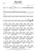 Skyfall - Adele drum sheet music