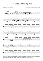 The Long Run - Eagles drum sheet music