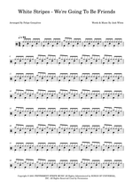 We're Going to Be Friends - The White Stripes drum sheet music