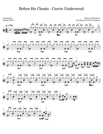 Before He Cheats - Carrie Underwood drum sheet music
