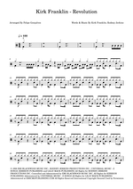 Revolution - Kirk Franklin drum sheet music