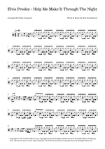 Help Me Make It Through the Night - Elvis Presley drum sheet music