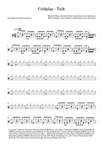 Talk - Coldplay drum sheet music