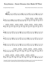 Sweet Dreams (Are Made of This) - Eurythmics drum sheet music