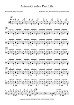 Past Life - Ariana Grande drum sheet music