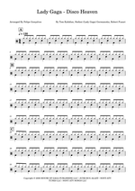 Disco Heaven - Lady Gaga drum sheet music