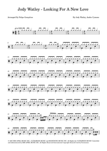 Looking for a New Love - Jody Watley drum sheet music