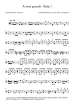 Baby I - Ariana Grande drum sheet music