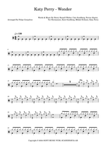 Wonder - Katy Perry drum sheet music