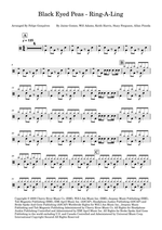 Ring a Ling - Black Eyed Peas drum sheet music