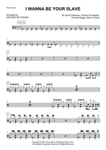 I Wanna Be Your Slave - Måneskin drum sheet music