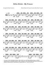 My Future - Billie Eilish drum sheet music