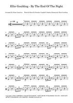 By the End of the Night - Ellie Goulding drum sheet music